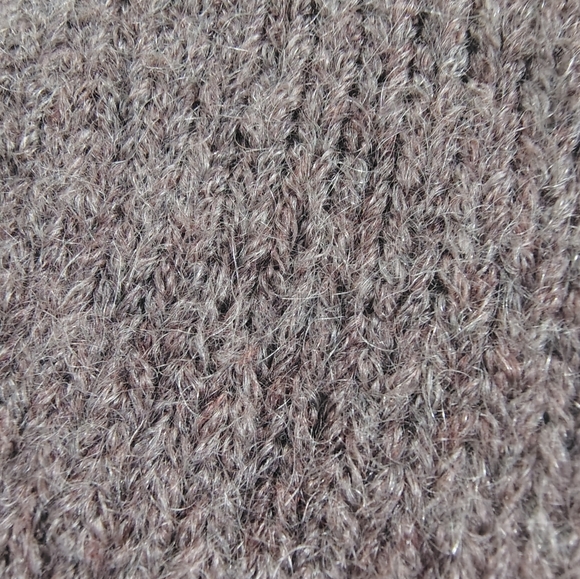 Eileen Fisher Mohair Wool Blend Open-Knit Sweater Taupe Women's Small Crochet - Picture 8 of 8